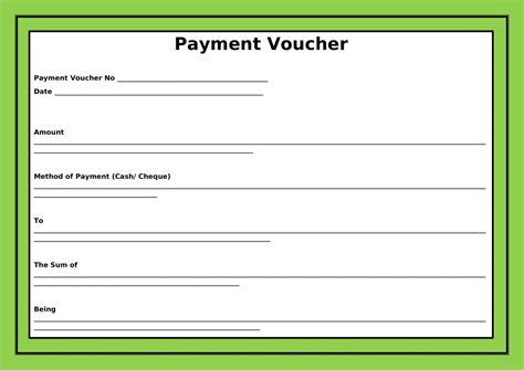 voucher format  gst payment voucher excel template