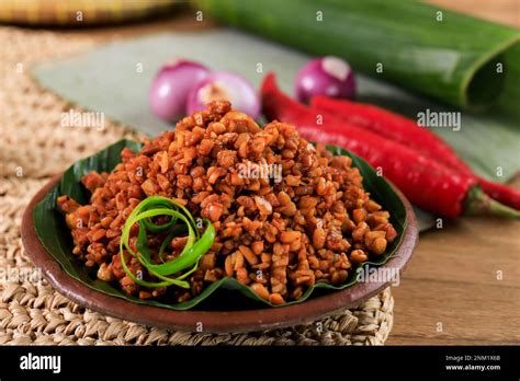 Orek Tempe, Stir Fry Tempeh with Various Spice. Close Up Stock Photo ...