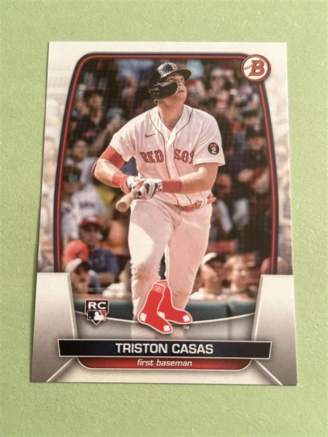 2023 Bowman Tristan Casas Rookie Card 2 Boston Red Sox Ebay