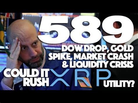 Ripple Xrp Dow Drop Gold Spike Market Crash Liquidity Crisis