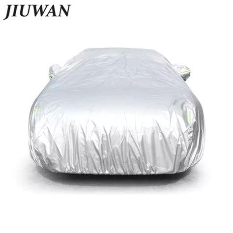 Jiuwan Universal Suv Car Covers Sun Dust Uv Protection Outdoor Auto Full Covers Umbrella Silver