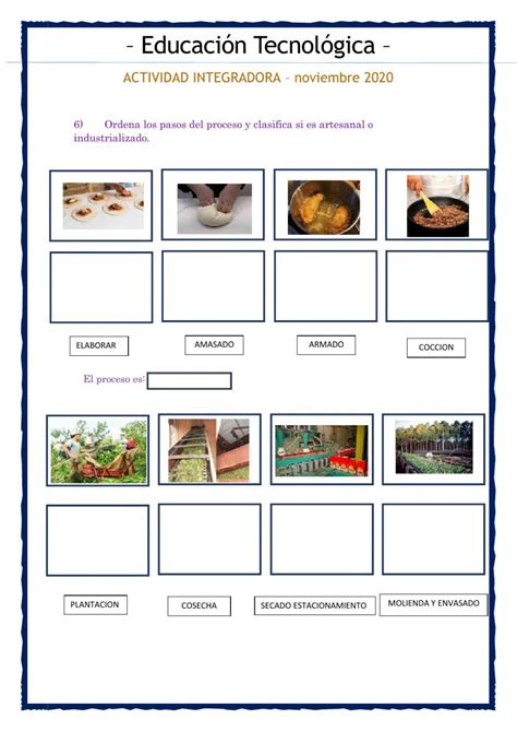 Educacion Tecnologica Worksheet