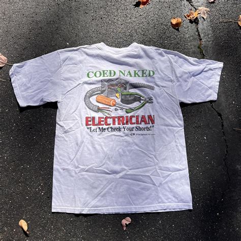 Vintage S Comedy Coed Naked Electrician Funny Depop