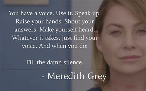 Meredith Grey | Greys anatomy love quotes, Grey quotes, Meredith grey ...