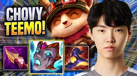 CHOVY CRAZY GAME WITH TEEMO GEN Chovy Plays Teemo TOP Vs Fiora