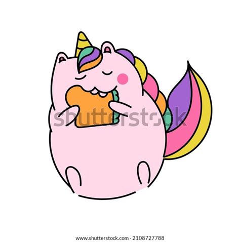 Cute Unicorn Concept Funny Sticker Happy Stock Vector (Royalty Free) 2108727788 | Shutterstock