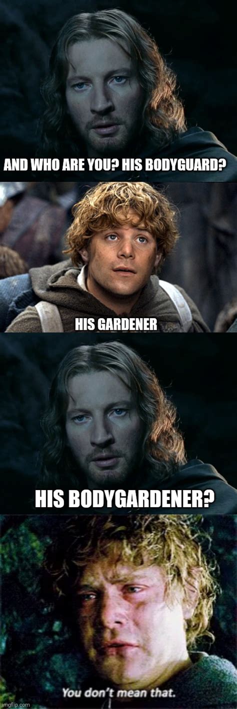 Image Tagged In Faramir Samwise Samwise You Don T Mean That Imgflip