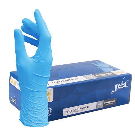 Jet Nitrile Gloves Dental Examination Gloves Hygitech