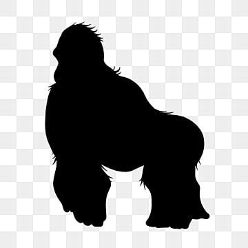 Angry Gorilla Silhouette PNG And Vector Images Free Download - Pngtree