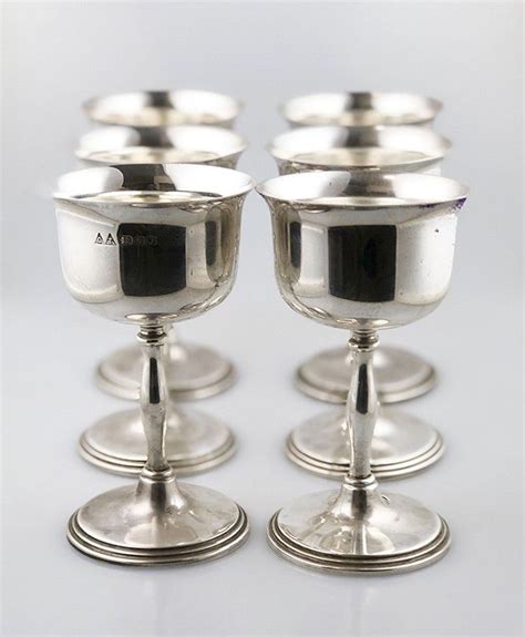 Royal Sterling Silver Wine Goblets By Cavalier Mugs Cups And Goblets Silver