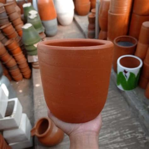 Jual Pot Tanah Liat Terracotta Model Kapsul Variant M Di Seller