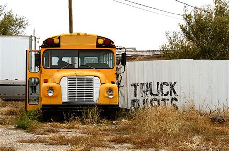 School Bus In A Junkyard Stock Photos, Pictures & Royalty-Free Images ...