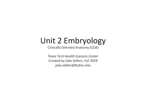 Pdf Unit 2 Embryology A Inner Ear And Nasopharynx B Middle Ear