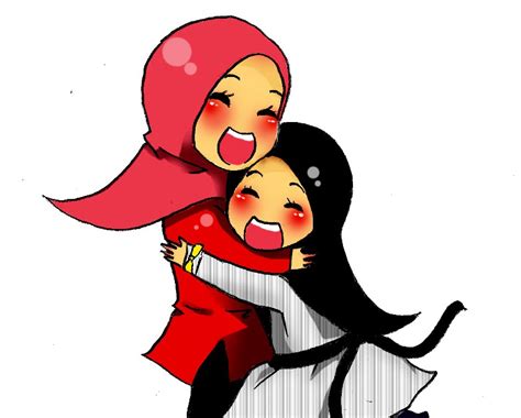 Kartun Muslimah Cantik Gambar Animasi Anak Perempuan Berhijab 50