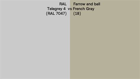 Ral Telegrey Ral Vs Farrow And Ball French Gray Side By