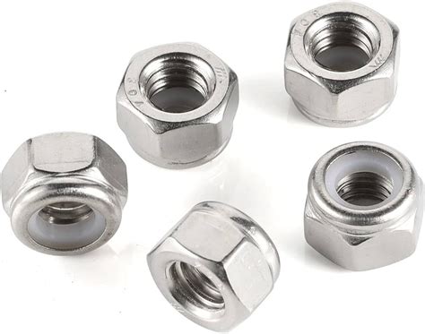 Hexagonal Drilling SS 304 LOCK NUT M5 Diameter 1 Mm SS MS Carbon