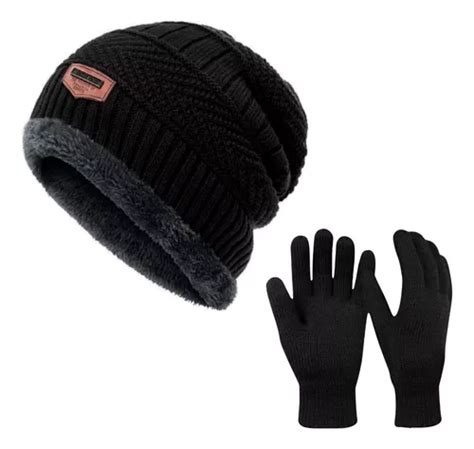 Kit Gorro Touca Luva Inverno L Unisex Pelinho Frio Mercadolivre