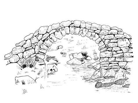 580 Stone Bridge Drawing Ilustração De Stock Gráficos Vetoriais E