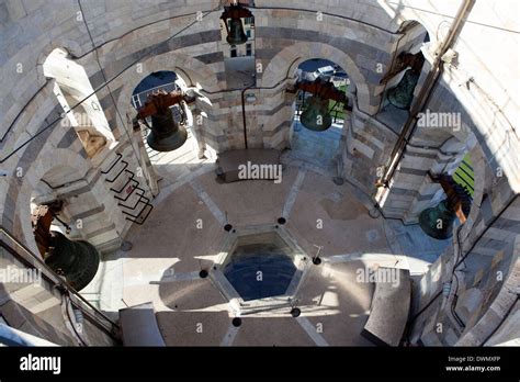 Inside the Leaning Tower of Pisa, UNESCO World Heritage Site, Pisa ...