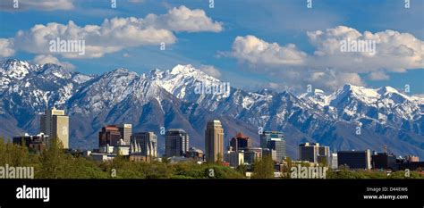 Salt lake city utah urban downtown buildings skyline commerce hi-res stock photography and ...