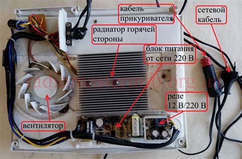 Схема управления автомобильным холодильником