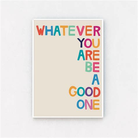 A4 Art Print Inspirational Quotes Print Motivational Wall Art Decor Colourful Posters Just Love