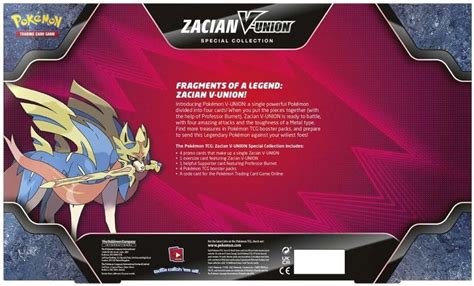 Pokemon TCG Zacian V Union Special Collection Box Ozone Bg