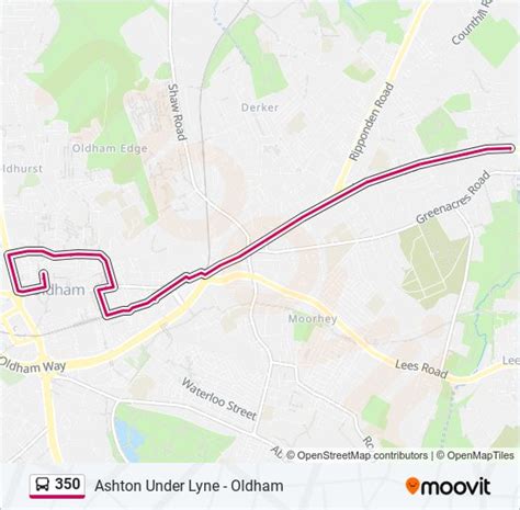 350 Route Schedules Stops And Maps Oldham Updated