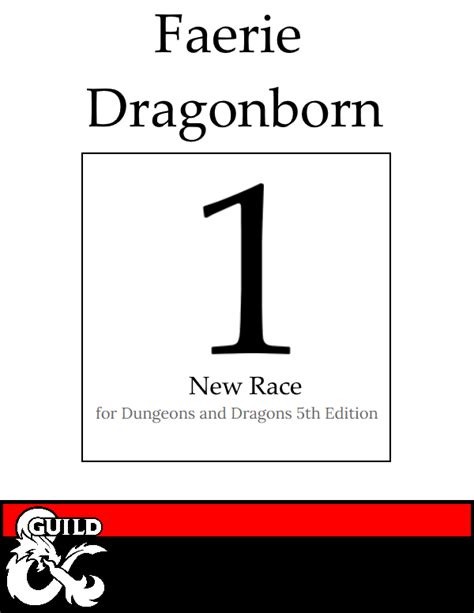 1 New Dragonborn Race Faerie Dragonborn Dungeon Masters Guild