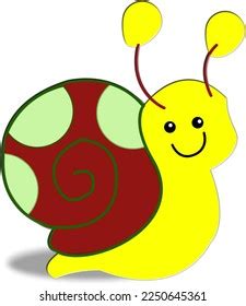 Cute Animal Snail Clip Art Vector Stock Illustration 2250645361 ...