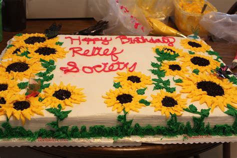 Birthday Sheet Cakes With Sunflowers Photo Sunflower Sheet Cake