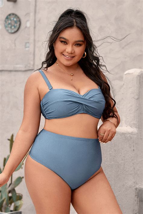 Wild Romance Classic High Waist Plus Size Bikini Bottom Cupshe NZ