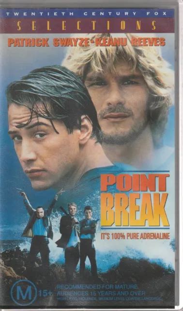 Point Break Patrick Swayze Keanu Reeves Vhs Tape Eur