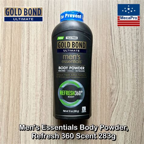 Gold Bond® Ultimate Men S Essentials Body Powder Refresh 360 Scent 283g โกลด์บอนด์ แป้งทาตัว