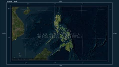 Philippines Highlighted - Composition. High-res Satellite Stock ...