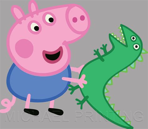 George with Mr. Dinosaur /Peppa pig svg Peppa pig png Peppa | Etsy