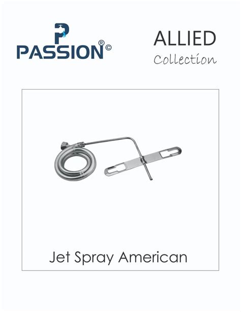 Silver Stainless Steel American Jet Spray Allied Packaging Type One