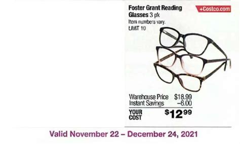 Foster Grant Reading Glasses At Walgreens Buy 1 Get 2 Free