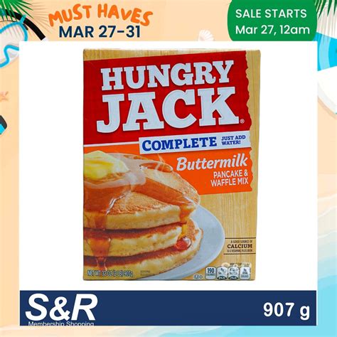 Hungry Jack Complete Buttermilk Pancake Waffle Mix 907g Shopee Malaysia