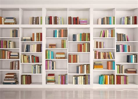 Buy BINQOO Bookshelf Zoom Background Screen Home Office Backdrop ...