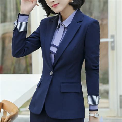 2018 Spring And Autumn Women Blazer Tradition Ol Office Classic Sleeve Occupation Suit Sale