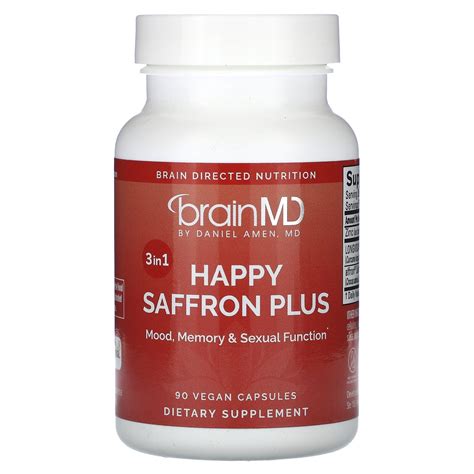 Happy Saffron Plus 90 Vegan Capsules BrainMD Walmart