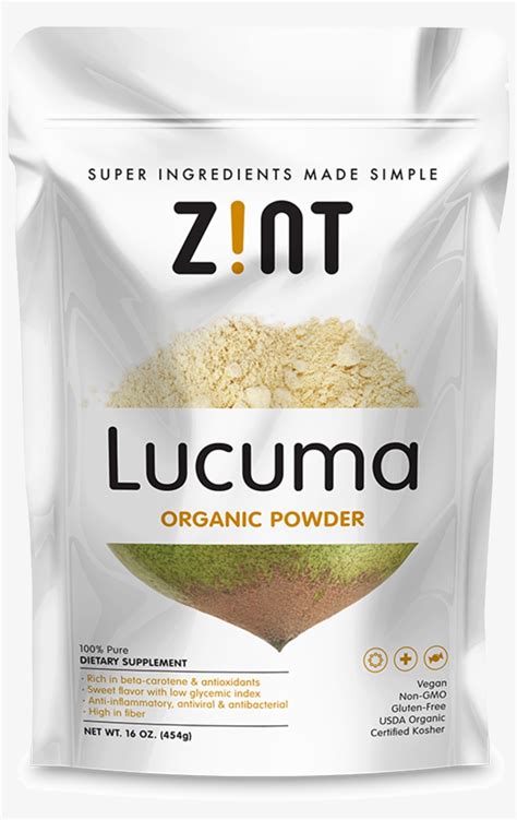 Lucuma Powder Zint Lucuma Organic Powder 16 Oz PNG Image