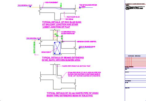 Detail Of Sunken Slab DWG Detail for AutoCAD • Designs CAD