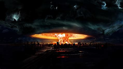 nuclear, Mushroom Clouds, Fire, Apocalyptic, Explosion Wallpapers HD ...