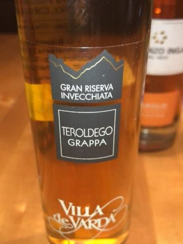 N V Villa De Varda Grappa Teroldego Gran Reserva Invecchiata Vivino