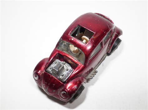 Hot Wheels Redline Custom Volkswagen Red Usa Base Original Vintage Etsy