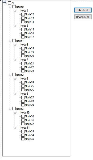 C Beginner Treeview With Checkboxes And Recursion In Winforms