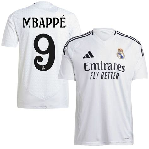 Real Madrid Home Shirt 202425 Mbappé 9