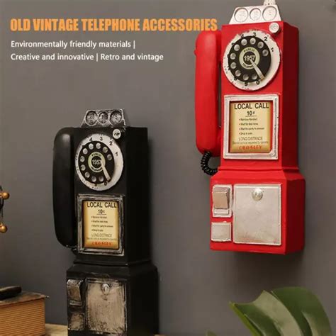 Retro Telephone Creativity Vintage Telephone Model Wall Hanging